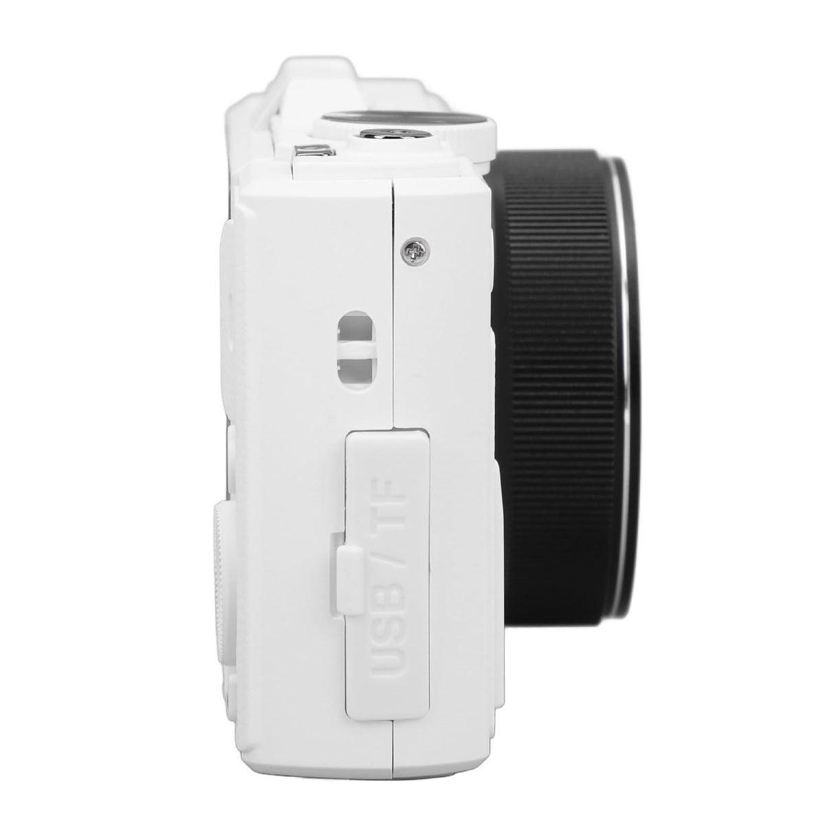 Cámara Digital, 4K 64MP UHD 180° 3 Flip Screen Vlogging Cámara, Cámara Compacta con Zoom Digital 18X, Punto de Enfoque Automático y Cámara de Disparo para Grabación (Blanco)
