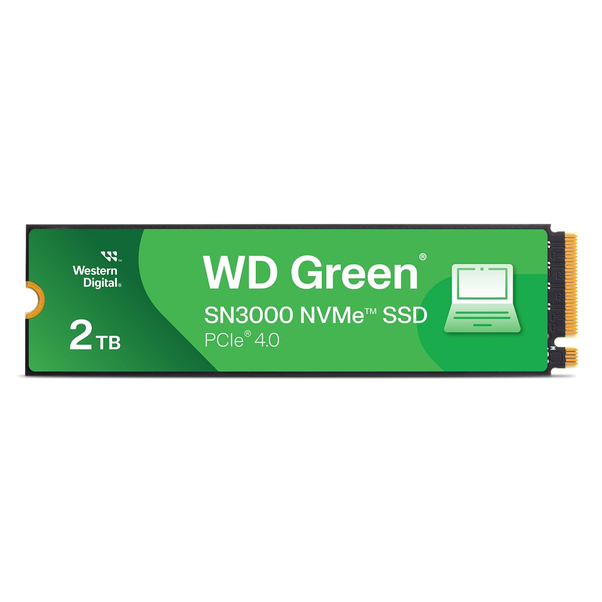 Western Digital 2TB WD Green SN3000 NVMe SSD Interno - Unidad de Estado sólido - Gen4 PCIe, M.2 2280, hasta 5.000 MB/s - WDS200T4G0E