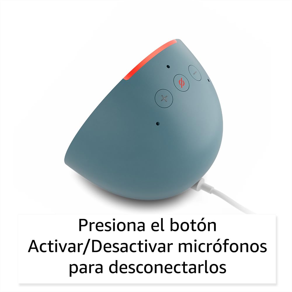 Amazon Echo Pop (modelo más reciente): nuestra bocina más pequeña que se adapta a cualquier habitación (negro), con el Acceso Anticipado de Alexa+