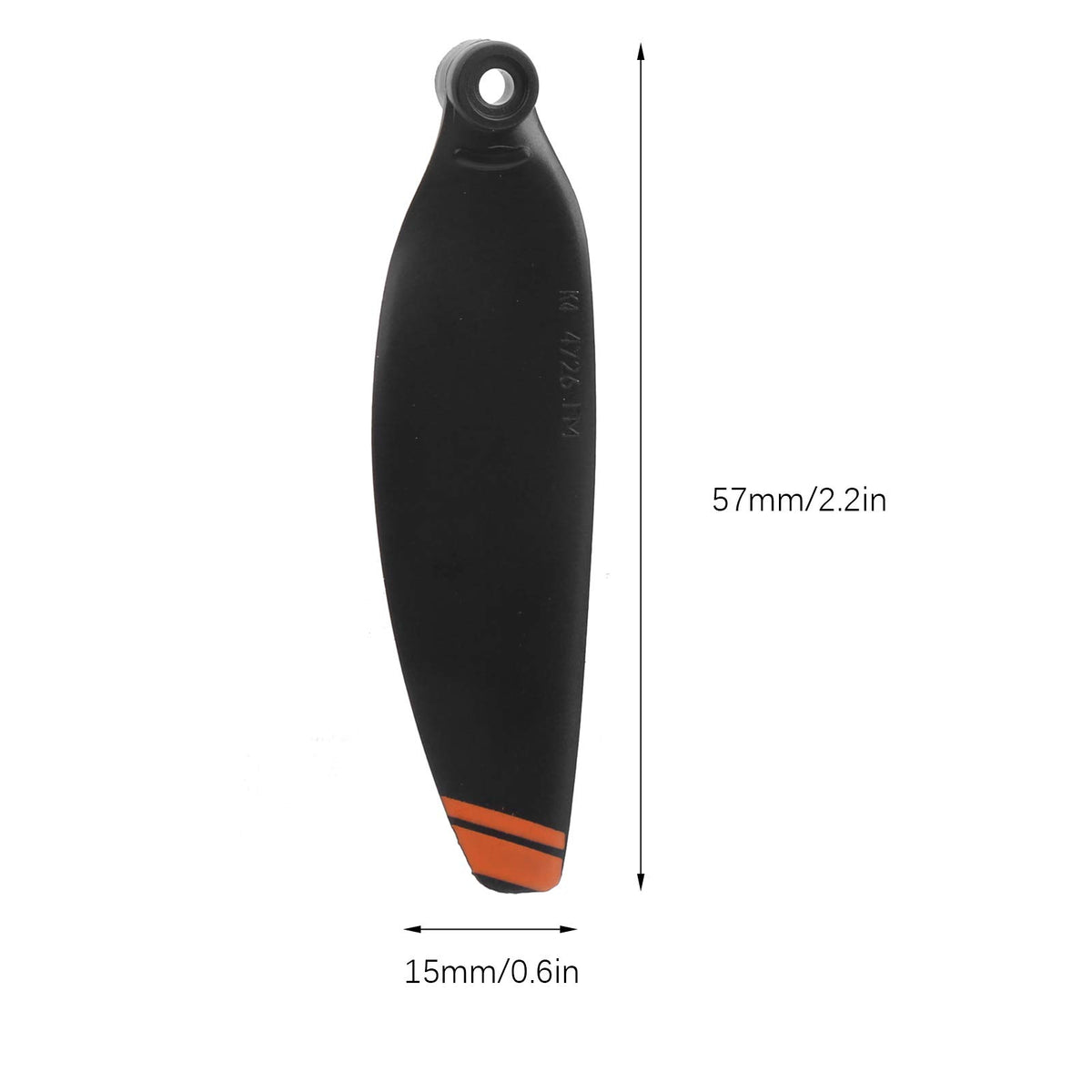 Dilwe 2 Pares de hélices para Drones, Juego de hélices para Drones para PC, Accesorios para Drones compatibles con Mini 2(Naranja)