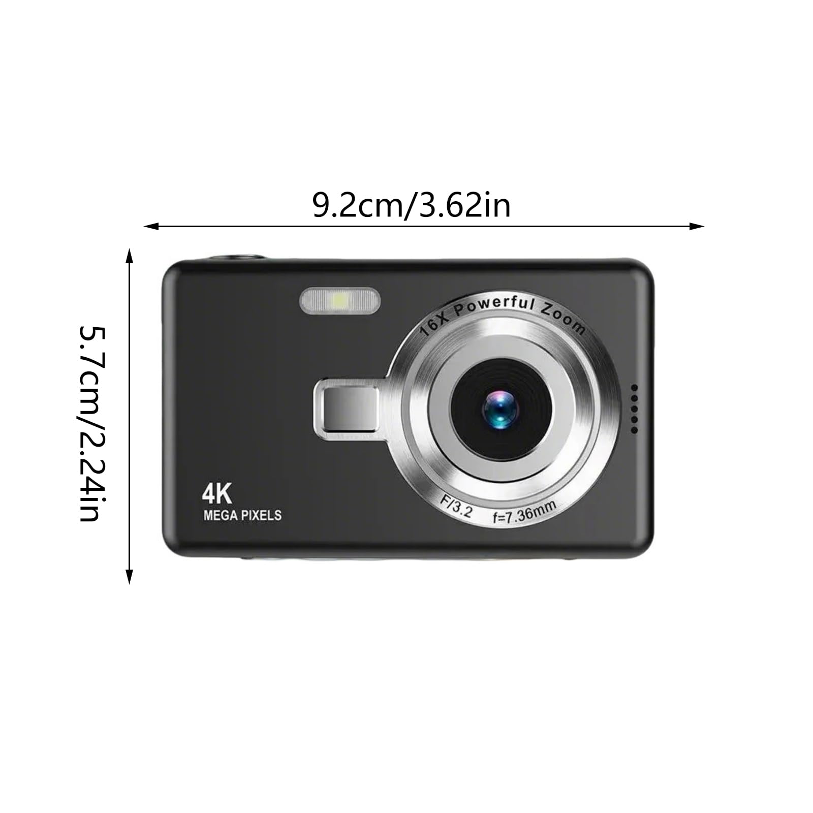Cámara digital 1080P 96 MP, cámara de video fácil de usar para fotos al aire libre o reuniones memorables