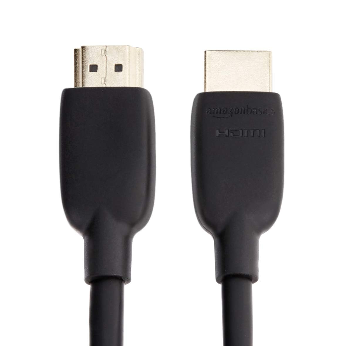 Amazon Basics - Cable HDMI de alta velocidad (48 Gbps, 8 K/60 Hz), 6 pies, negro, compatible con Roku TV/PS5/HDTV/Blu-ray