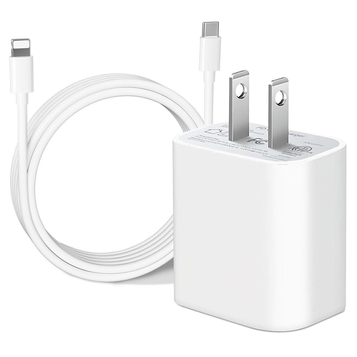 RUISTLI Cargador iPhone 14/13/12/11 Pro MAX,Carga Rapida PD 20W,Tipo c iPhone 8/7/6 con 1M Cable,Cargador Carga Rapida También Adecuado iphoneX/XS