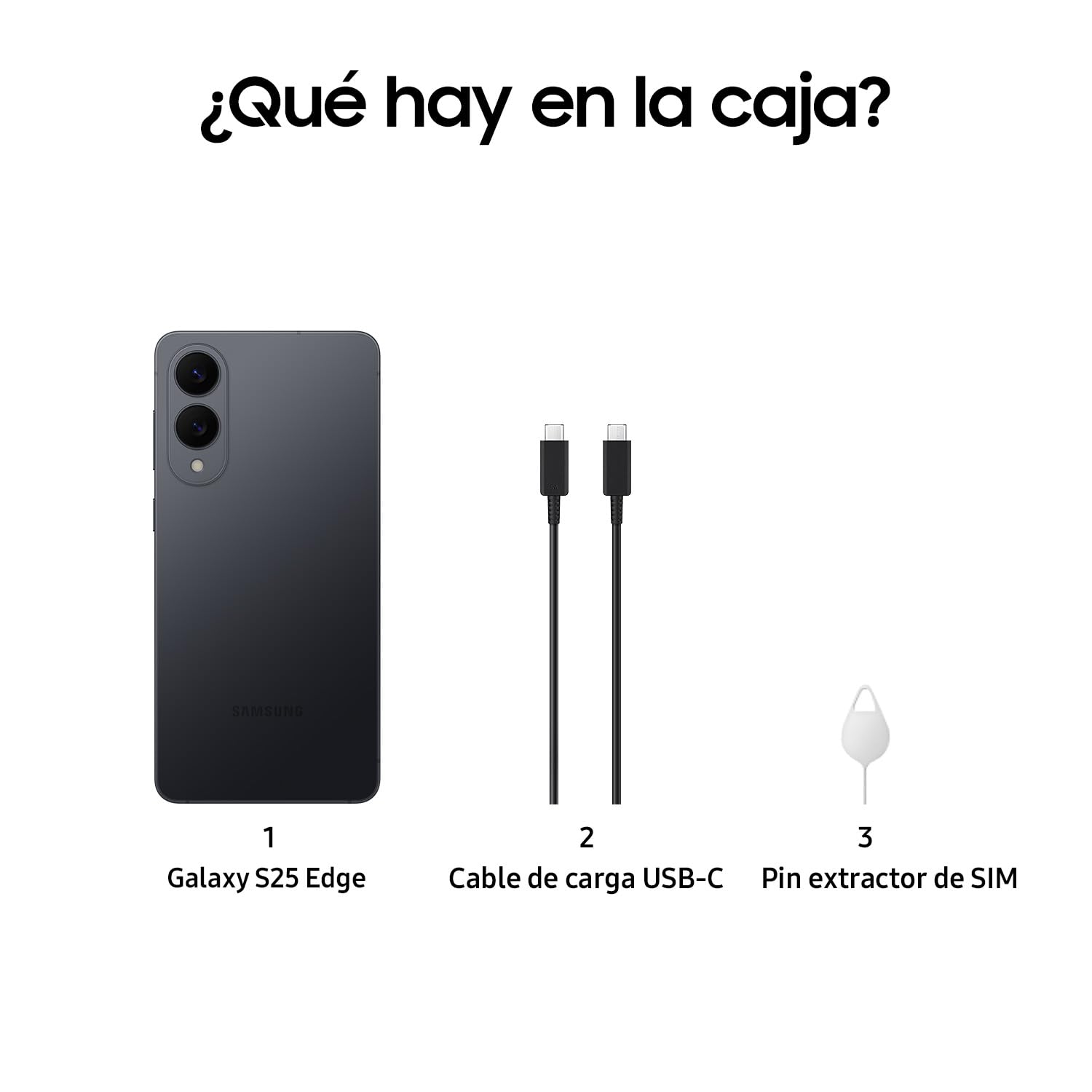 Samsung Celular Galaxy S25 Edge Negro 256GB Ultradelgado