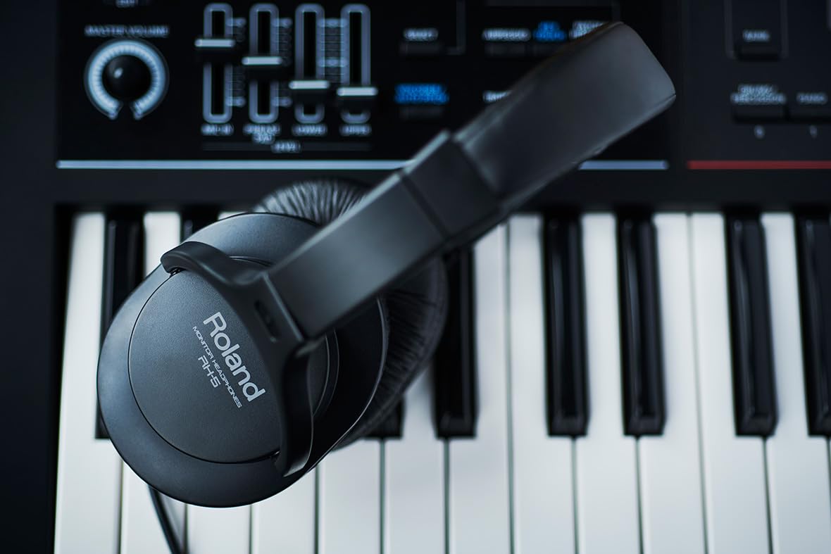 Roland RH-5 Negro Supraaural Diadema Audífono - Audífonos (Supraaural, Diadema, 10-22000 Hz, 1000 MW, 92 Db, 32 Ohmio)