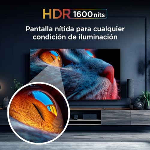 TCL Smart TV Pantalla 55'' 55QM741G Google TV QLED -MiniLED, Dolby Vision HDR10 AIPQ 1300 NITZ DLG 240HZ IMAX, Dolby Atmos Virtual X Subwoofer 20W, Quad Core Bezel-Less,Compatible con Alexa