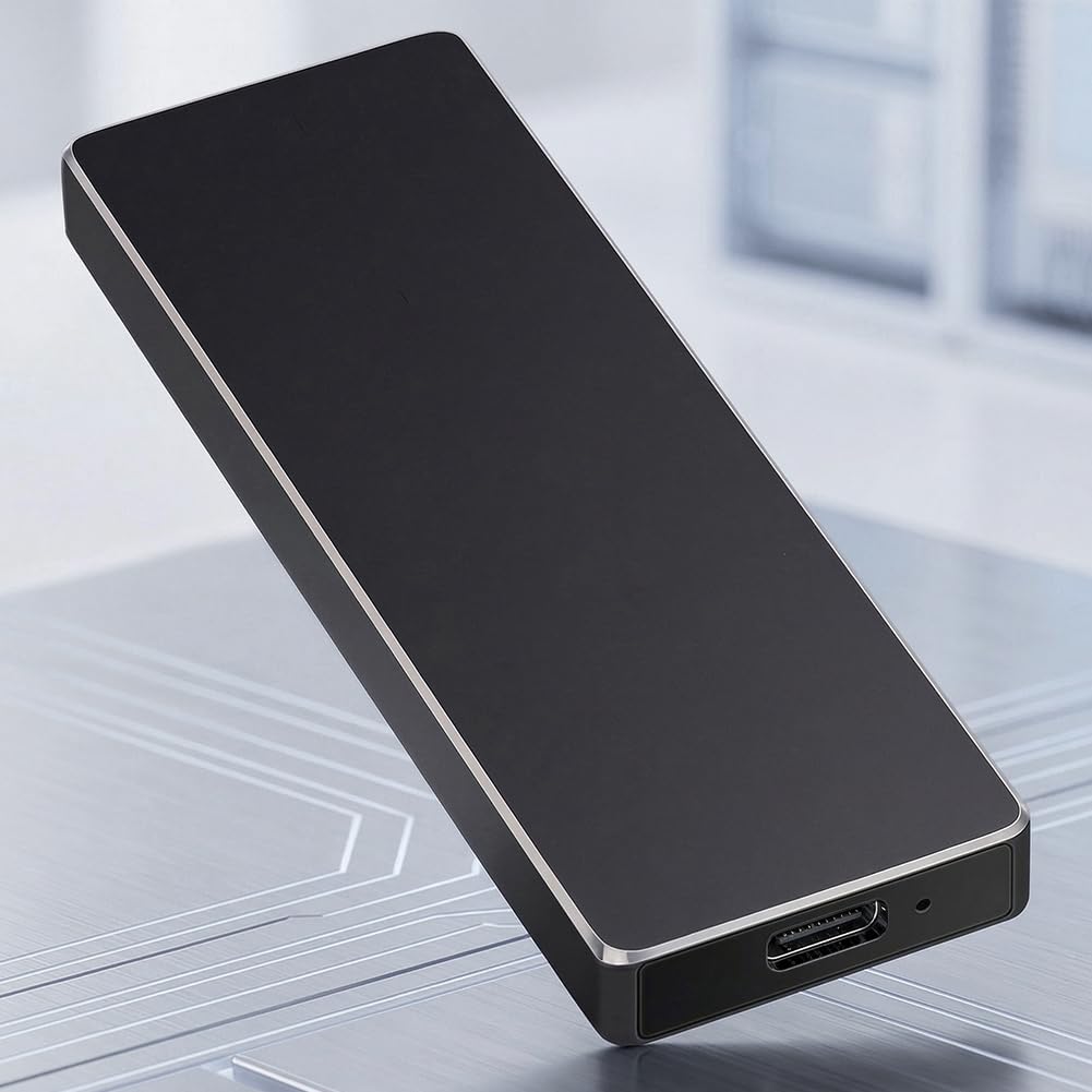 Unidad de estado sólido portátil SSD portátil de 2 TB, unidad de estado sólido USB-C de alta velocidad con funda protectora