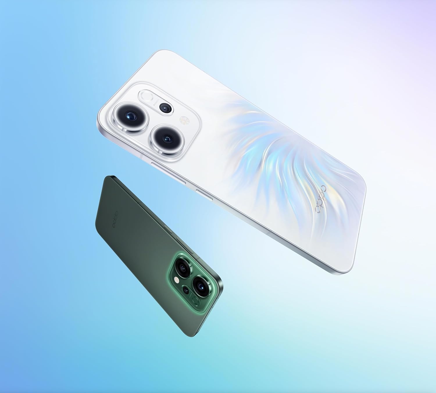 OPPO Reno14F 5G Azul Ópalo 256GB + 12GB, Pantalla 6.5 AMOLED Cámara 50MP + 8MP + 32MP, Flash IA, Livephoto & Editor IA 2.0, Snapdragon 6, Carga Rápida 45W + Buds 3 De Regalo