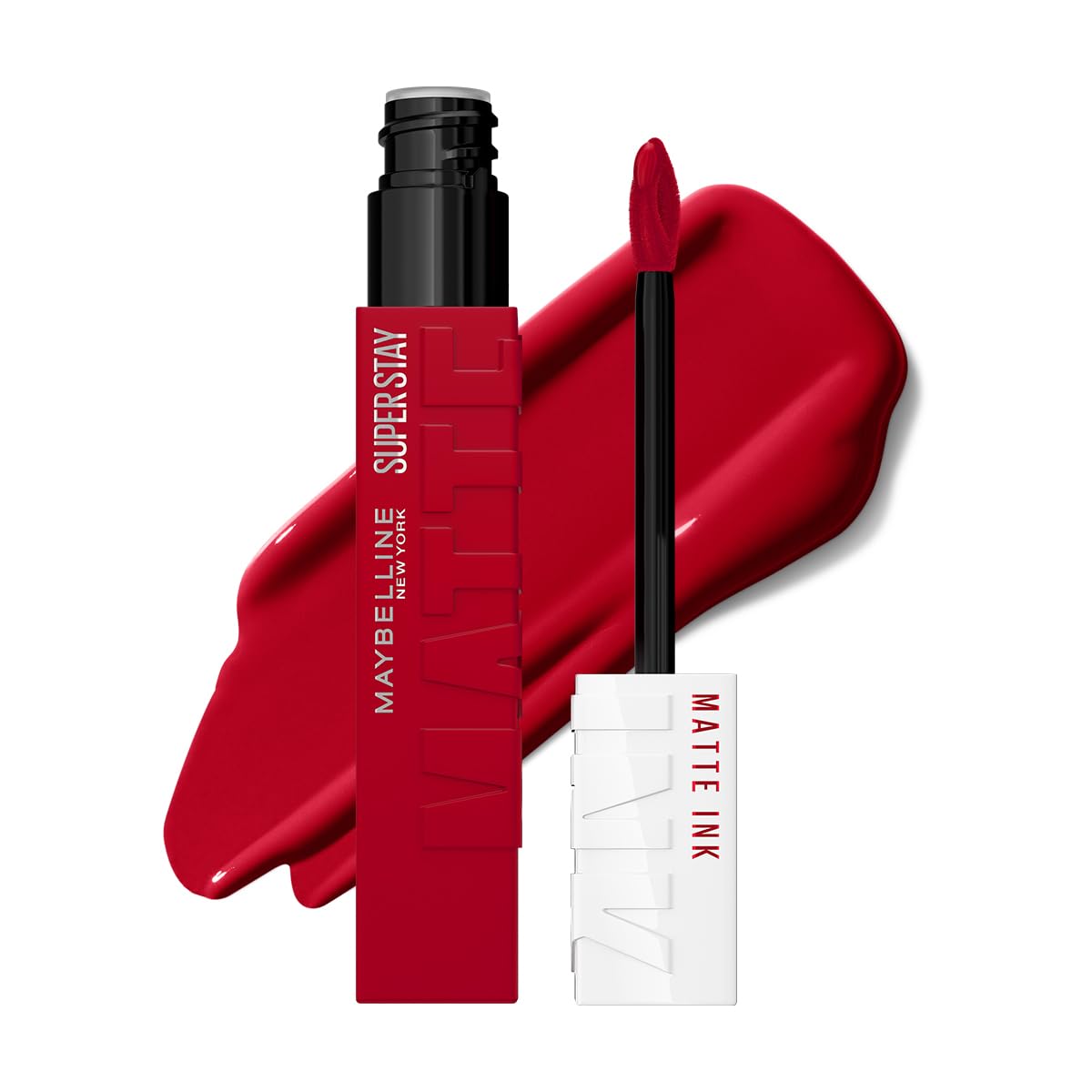 Maybelline SuperStay Matte Ink Labial Líquido, Larga Duración 16 Horas, Alta Pigmentación Sin Transferencia, Aplicador de Precisión en Flecha, 20 Pioneer, 5 ml