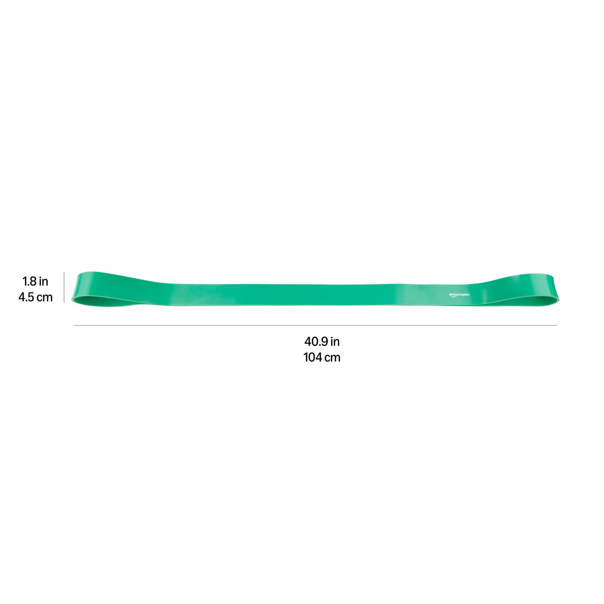 Amazon Basics Banda de resistencia para dominadas de 2,5-1,9cm (1-3/4in) (22,7kg a 56,7kg [50lb a 125lb]), verde