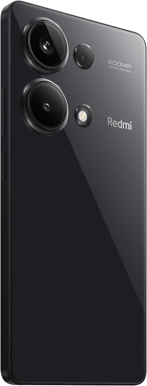 Xiaomi Redmi Note 13 Pro 4G LTE (256GB + 8GB) 6.67" 200MP Triple Camara con Nom Liberado (Midnight Black (Global ROM))