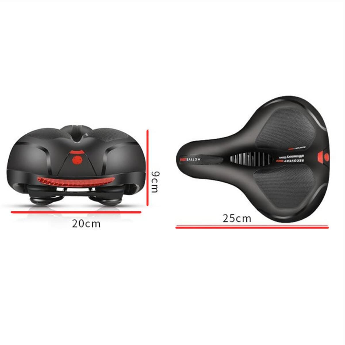 Raganet, Asiento de Bicicleta Comfort Sillín, Cojín Suave, Impermeable, Prostático y Compatible con Bicicletas De Montaña, Urbanas, Carreras y de Ejercicio, Unisex