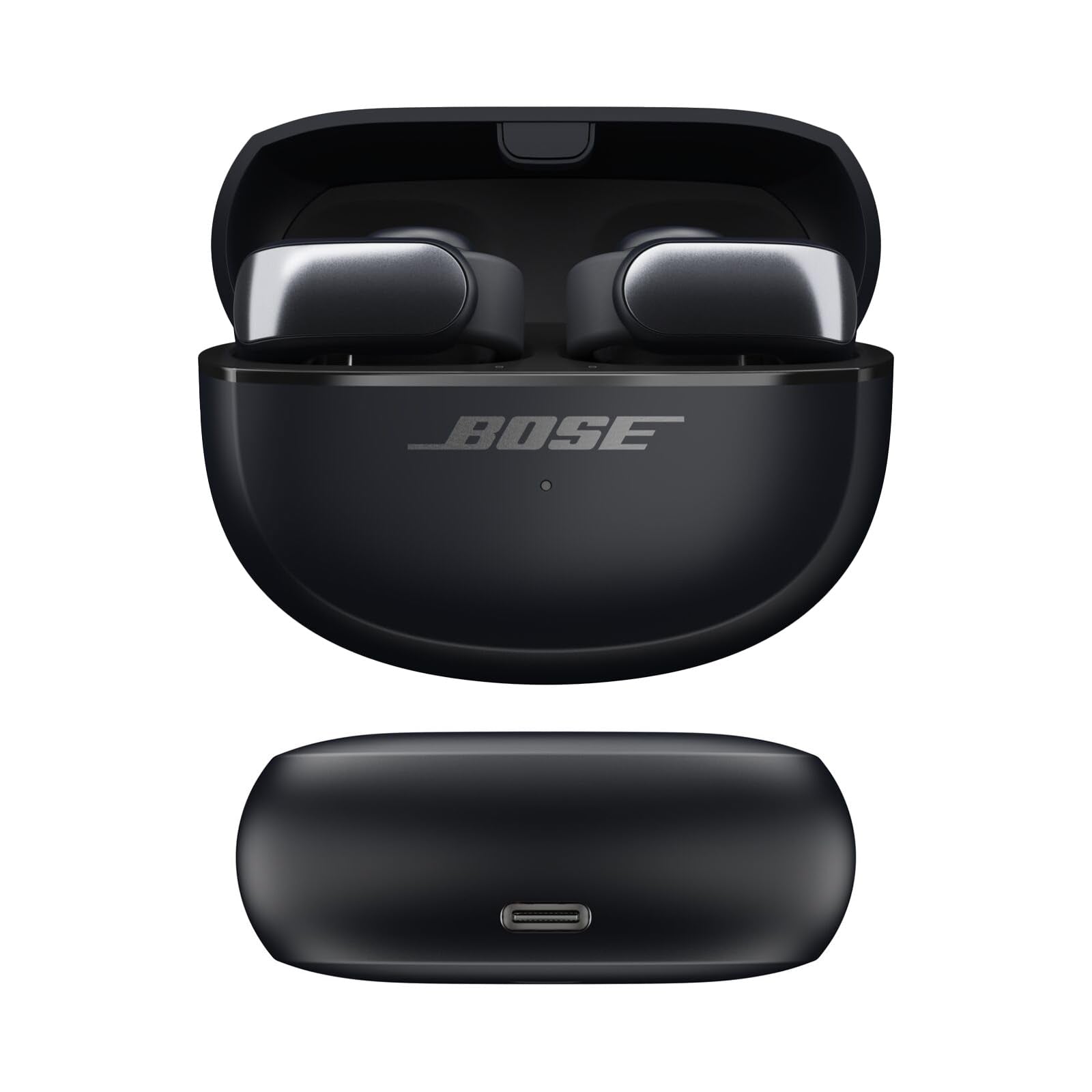 Bose Auriculares Ultra Abiertos con Audio inmersivo, Auriculares inalámbricos con Clip para Mayor Comodidad, OpenAudio para Conciencia, hasta 48 Horas de duración de la batería, Negro
