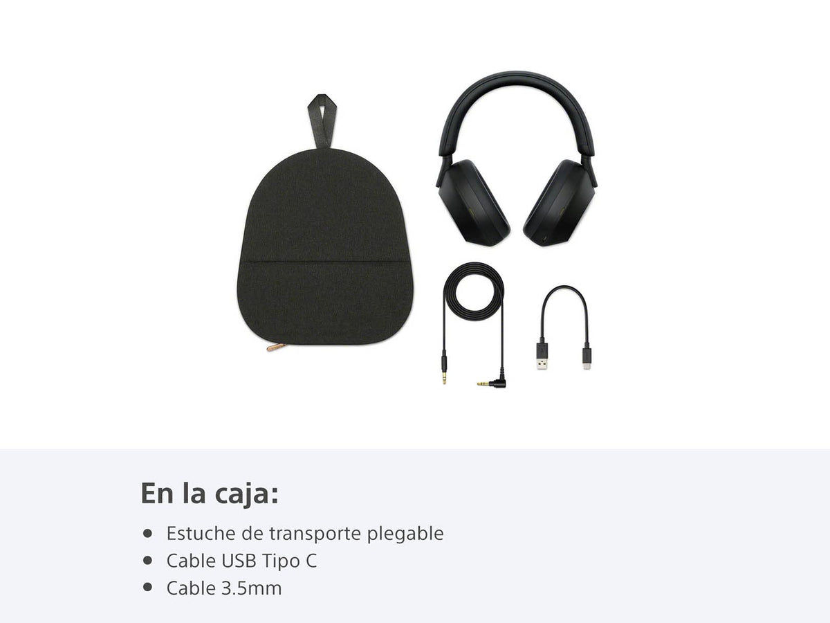 Sony WH-1000XM5 Audífonos inalámbricos con Cancelación de Ruido, Negro (Versión Nacional)