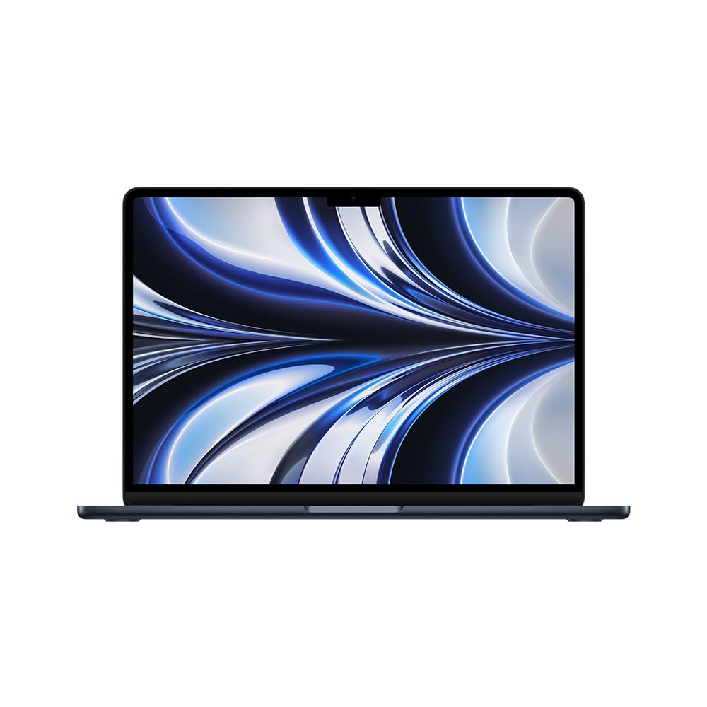 Apple MacBook Air (13.6 Pulgadas, 2022) con Chip M2, 24 GB RAM, 512 GB SSD, CPU de 8 núcleos/GPU de 10 núcleos - Medianoche