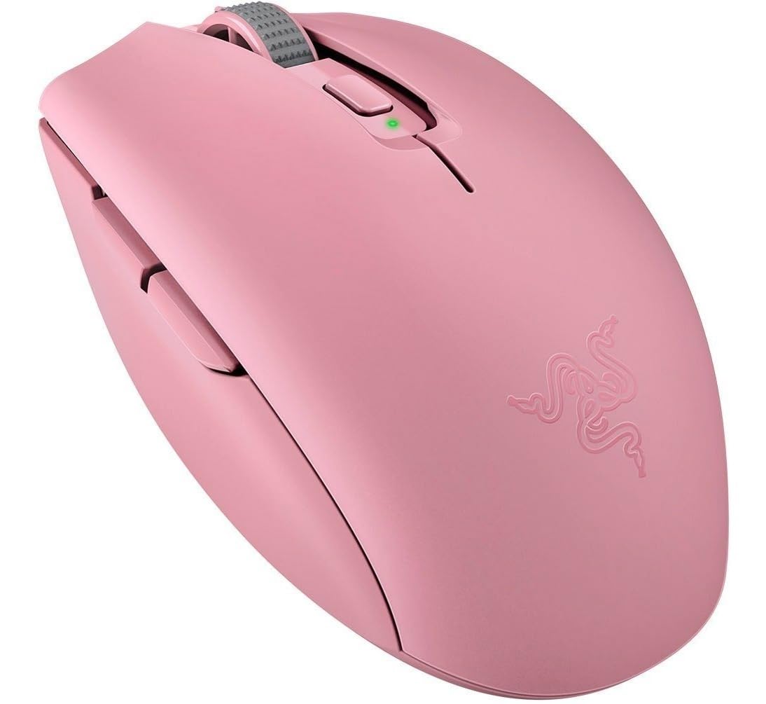 Razer Mouse Inalámbrico portaátil Orochi V2 - Mouse Gamer Compacto y Ultraligero, Bluetooth, 950 Horas de Duración, Sensor Óptico 5G de 18K DP, Cuarzo Rosa, Reacondicionado