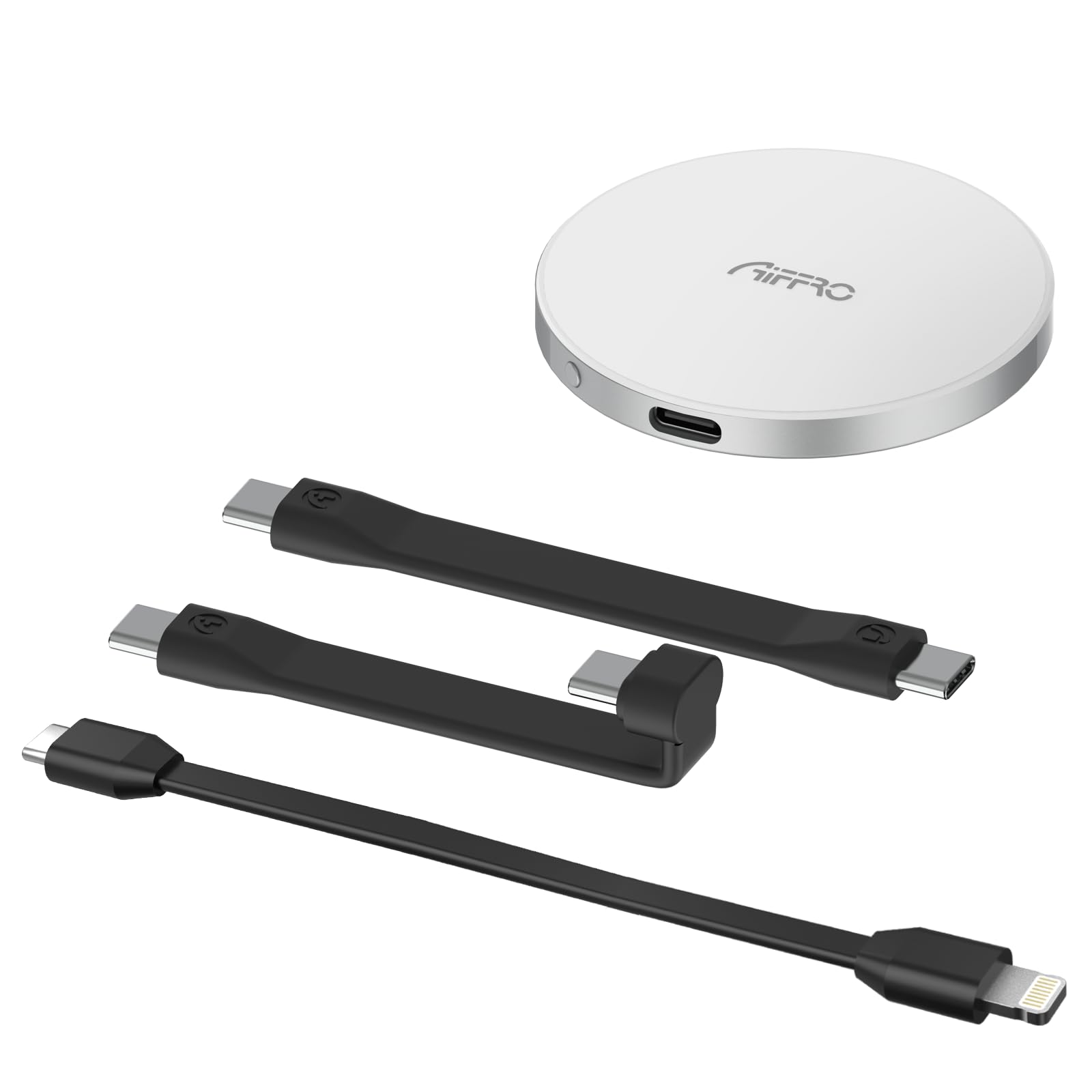 Aiffro P10 Plus Unidad magnética a USB portátil de Estado sólido,Cable para iPhone 14/13/12/11/X, Compatible con MagSafe, hasta 2000 MB/S