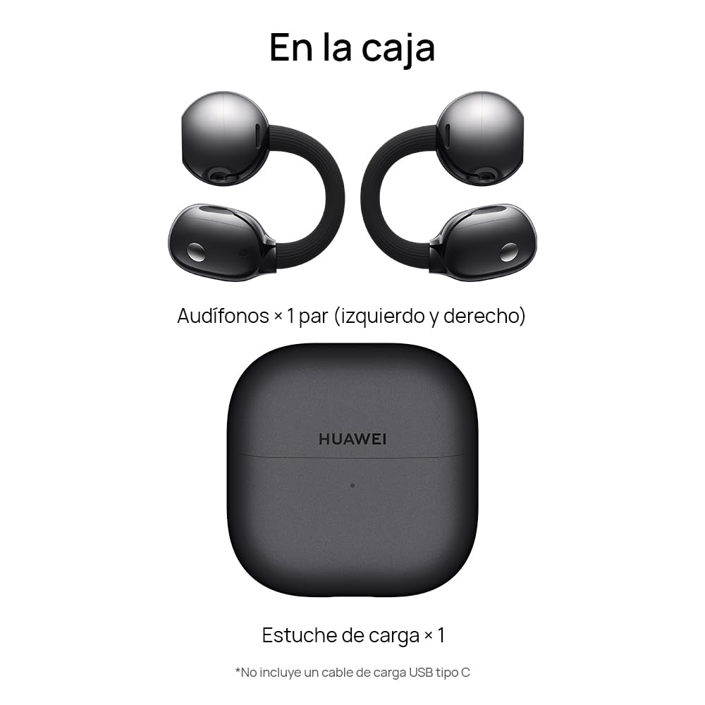 HUAWEI FreeClip 2 Audífonos inalámbricos, Negro