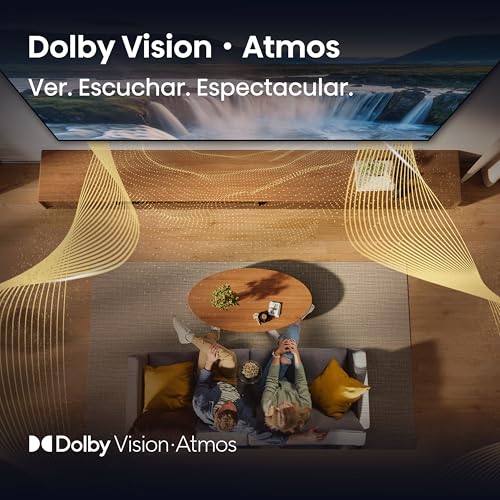 Hisense Television QD6QFM(último Modelo) Pantalla 55 Pulgadas,QLED Smart Fire TV UHD 4K,Control Remoto por Voz con Alexa,Escalado AI a 4K,Dolby Vision Atmos, Modo de Juego Plus
