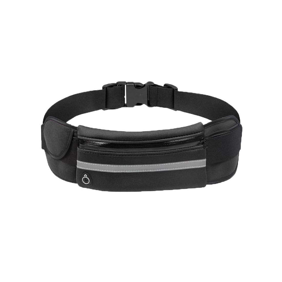 DQST Cangurera Deportiva, Bolsa Deportiva con Cinturón Elastic y Bolsillos de Auricular y Llaves, Riñoneras Deportivas de Hombres y Mujeres para Correr, Ciclismo, Gimnasio(1 pack)