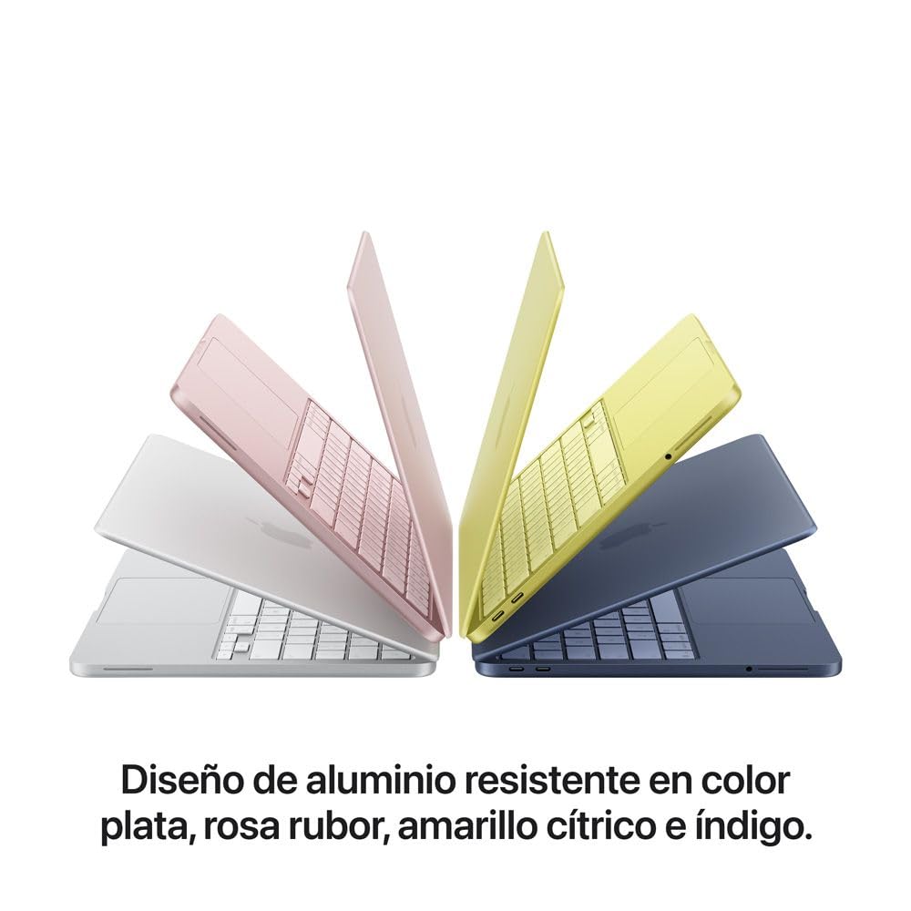 Apple 2026 MacBook Neo (de 13 Pulgadas, Chip A16 Pro de Apple con CPU de 6 núcleos y GPU de 5 núcleos, 8GB Memoria unificada, 256 GB) - Color Plata
