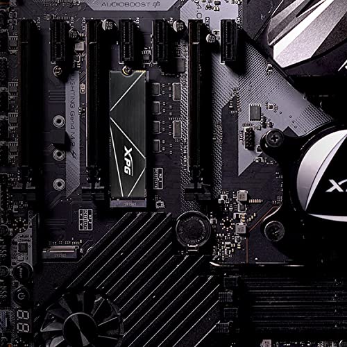 ADATA XPG GAMMIX S70 Blade, Unidad Estado Sólido SSD PCIe Gen4x4 M.2 2280, Rendimiento Lectura/Escritura 7400/6800 MB/s, 1TB (AGAMMIXS70B-1T-CS)