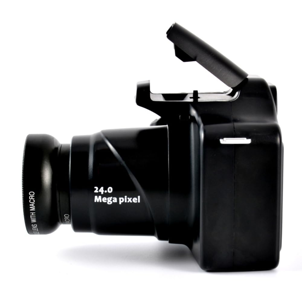 Tluokm Cámara de vídeo Digital, videocámara SLR, grabadora con 24 MP, 18X, Alta definición Digital, 1080 FHD, Pantalla