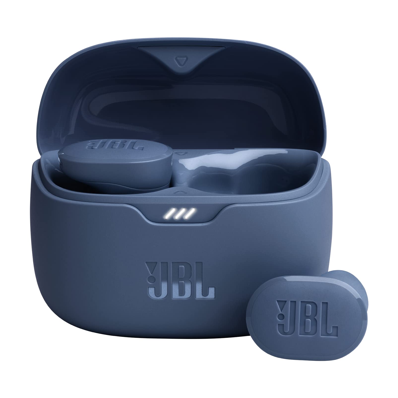 JBL Tune Buds, Audífonos Inalámbricos ANC Bluetooth, Drivers de 10mm, Reproducción 48 Horas, Resistentes al Agua y al Polvo IP54 - Azul