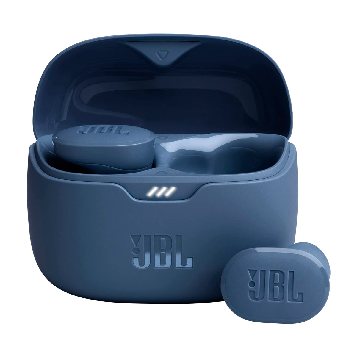 JBL Tune Buds, Audífonos Inalámbricos ANC Bluetooth, Drivers de 10mm, Reproducción 48 Horas, Resistentes al Agua y al Polvo IP54 - Azul