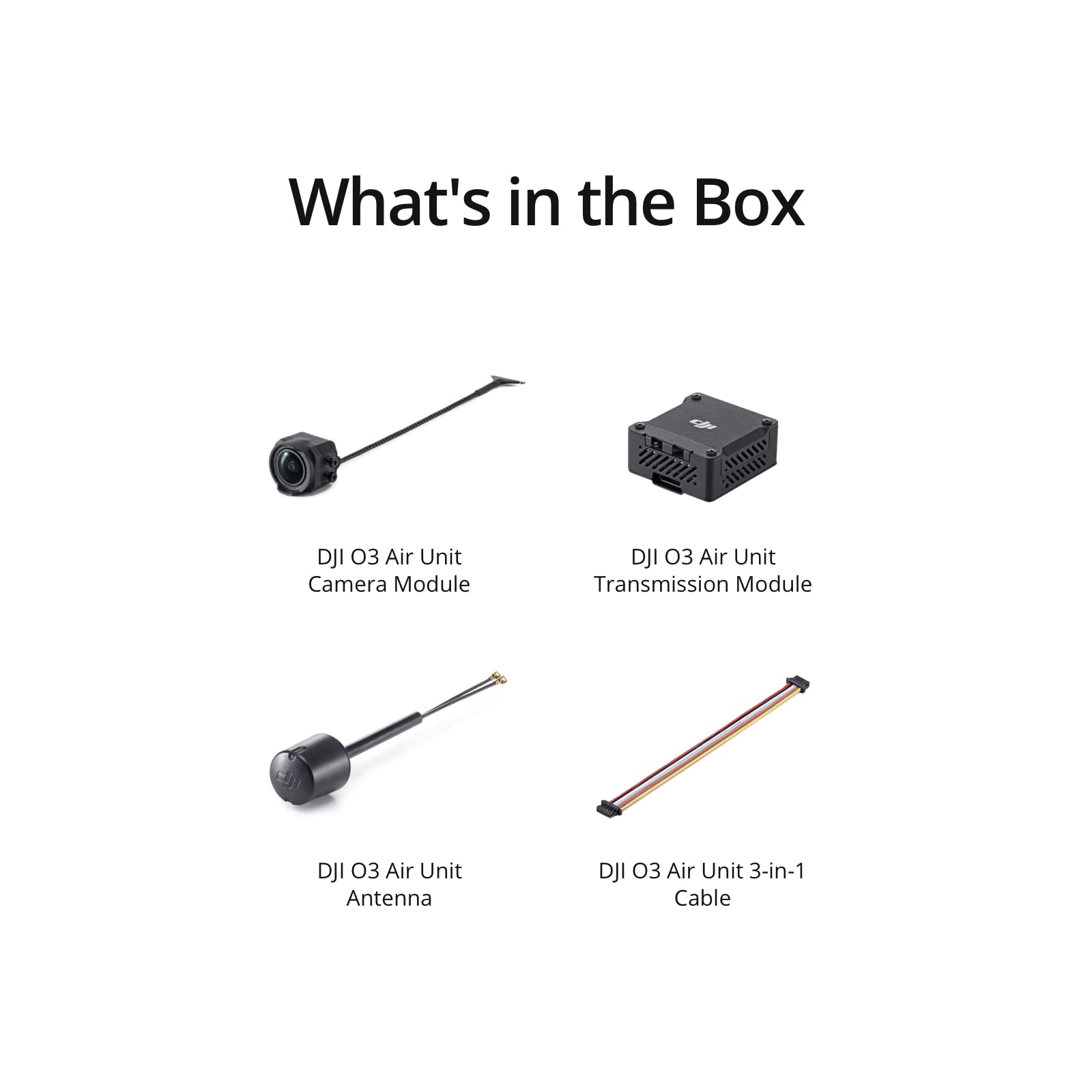 DJI Unidad de aire O3 para dron FPV, sistema de transmisión digital, rango máximo de 10 km, transmisión de video H.265 de 1080p/100 fps, compatible con anteojos DJI 2, DJI FPV Goggles V2 y DJI FPV Remote Controller 2