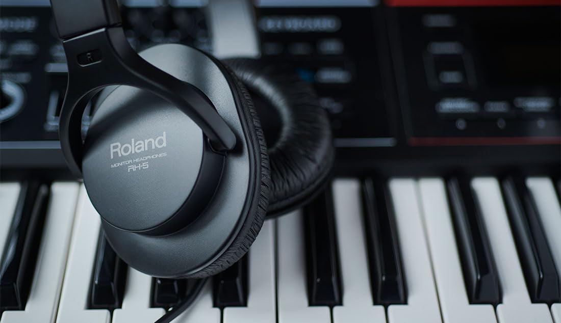 Roland RH-5 Negro Supraaural Diadema Audífono - Audífonos (Supraaural, Diadema, 10-22000 Hz, 1000 MW, 92 Db, 32 Ohmio)