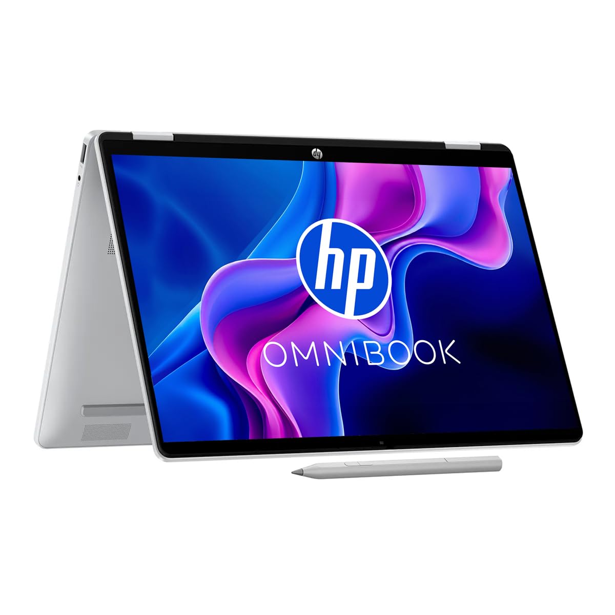 HP Laptop OmniBook 5 Flip 14-fp0054la, 2-en-1, Intel Core i5, 16 GB RAM, 512 GB SSD, 14", 2K (1920x1200), Pantalla Táctil, Lápiz Recargable, Windows 11 Home, Garantía Mexico, Plata
