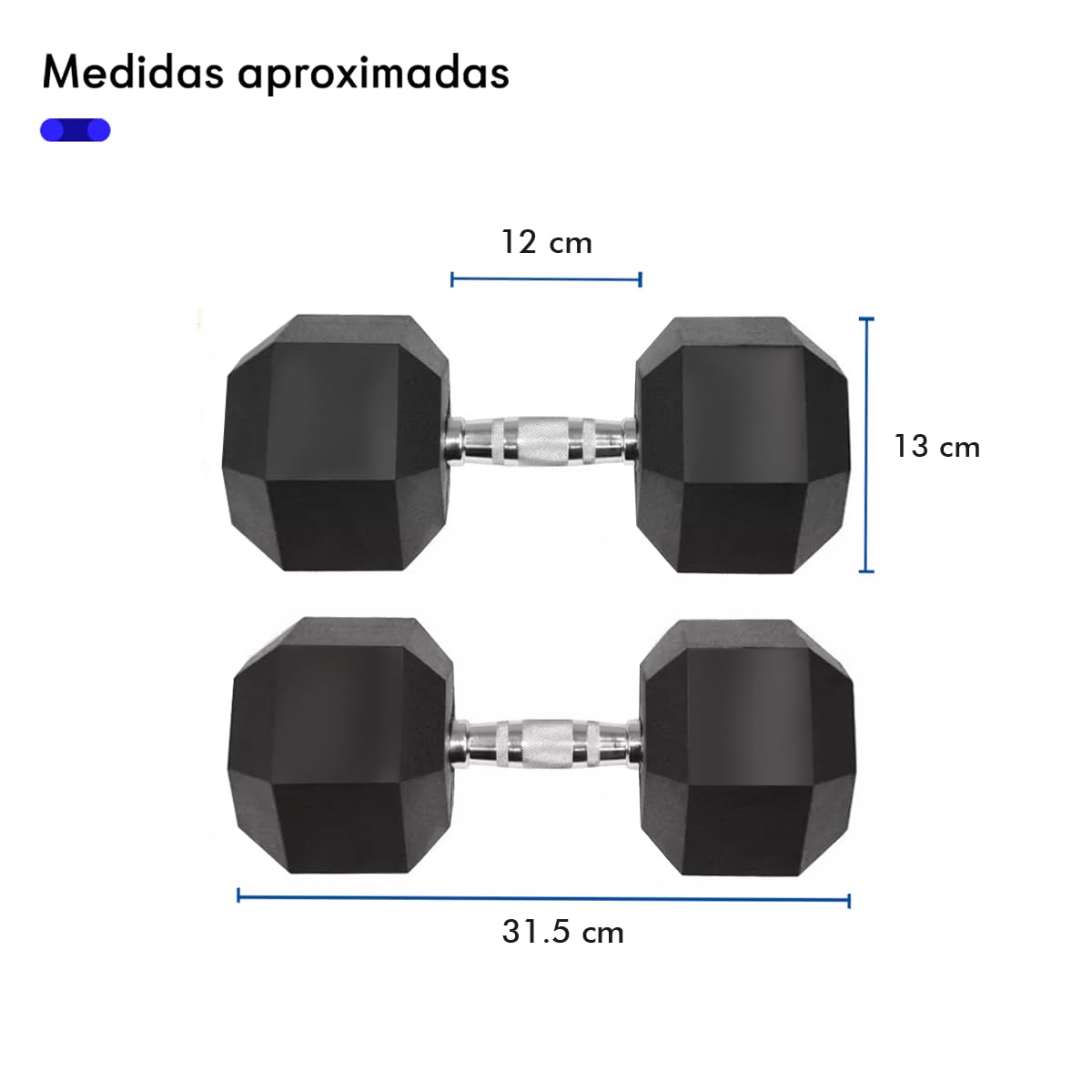 KITUL | Par de Mancuernas Hexagonal, Set de Pesas, Pesas para Ejercicio en Casa, Pesas para Ejercicio, Mancuernas para Ejercicio Hexagonales, Mango de Acero Moleteado y Cubierta de Caucho (10, Libras)