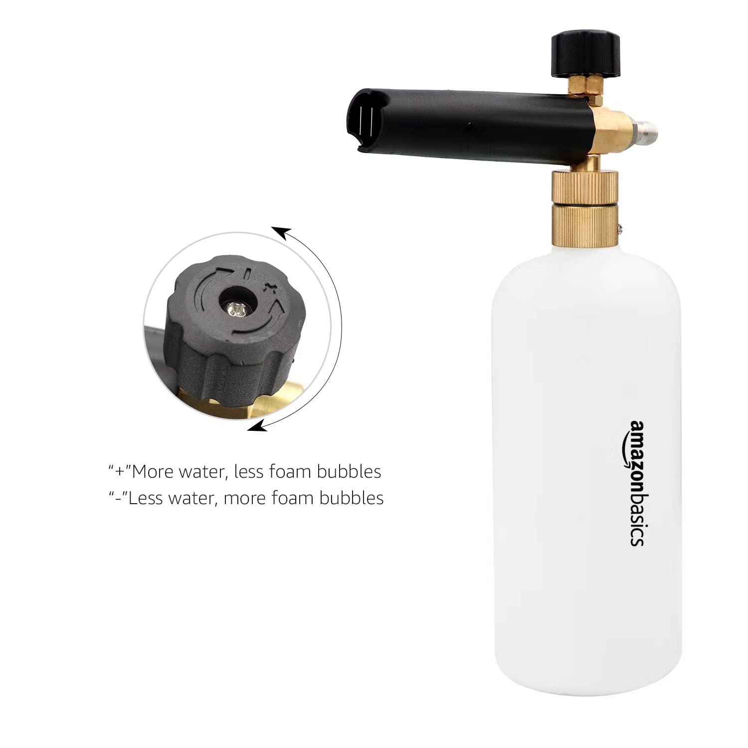 Amazon Basics Cañón de Espuma con Conector Rápido para Lavadora a Presión DS-CW13 1 L