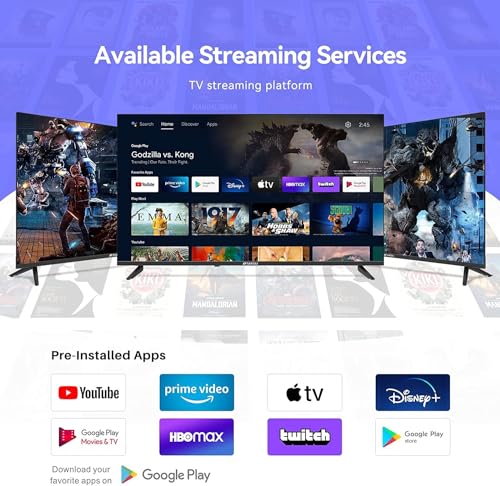 SANSUI Android TV Google Assistant, Control de Voz (40" WiFi HD)