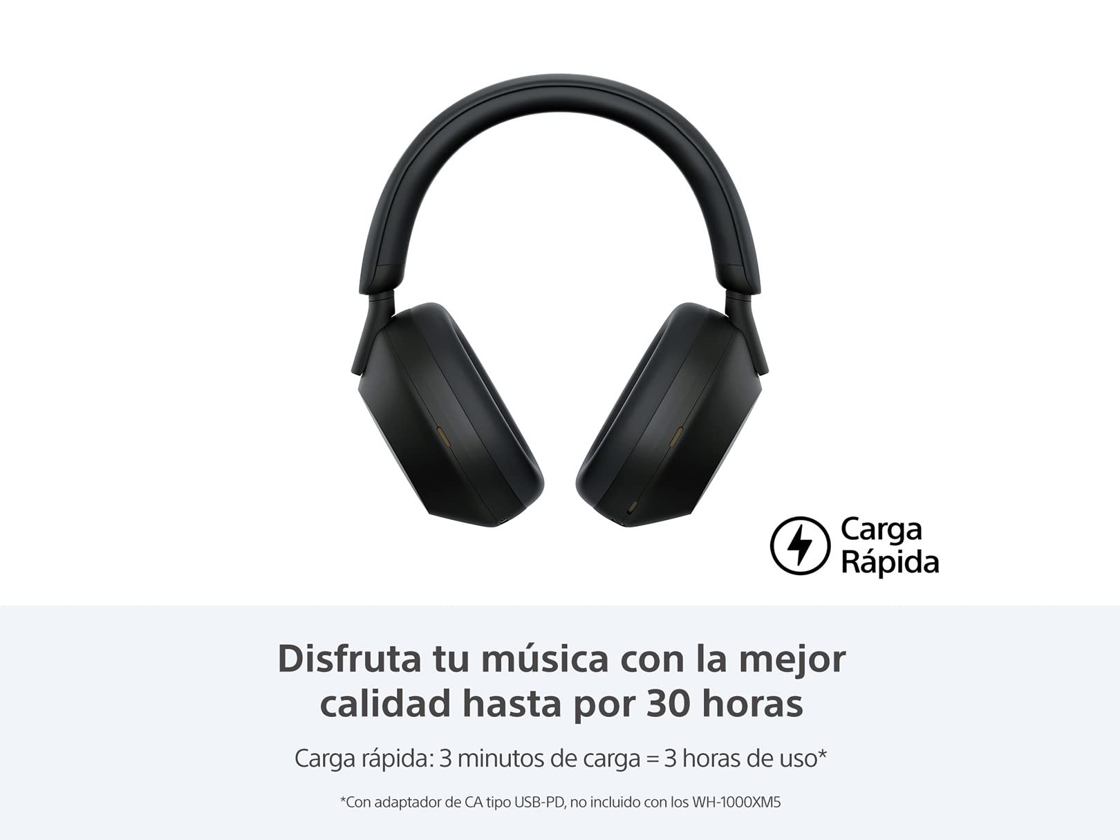 Sony WH-1000XM5 Audífonos inalámbricos con Cancelación de Ruido, Negro (Versión Nacional)