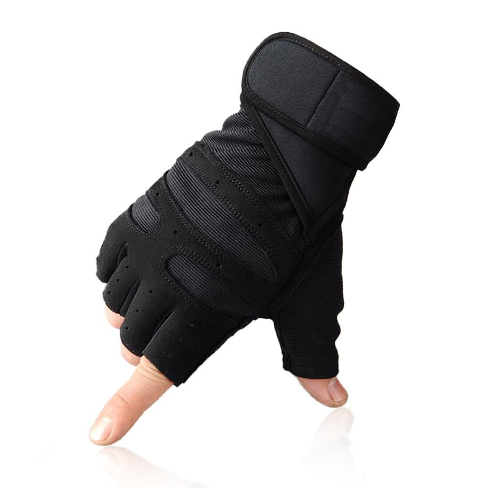 EASYTAO Guantes Deportivos, Guantes para Gimnasio con Protección de Muñecas