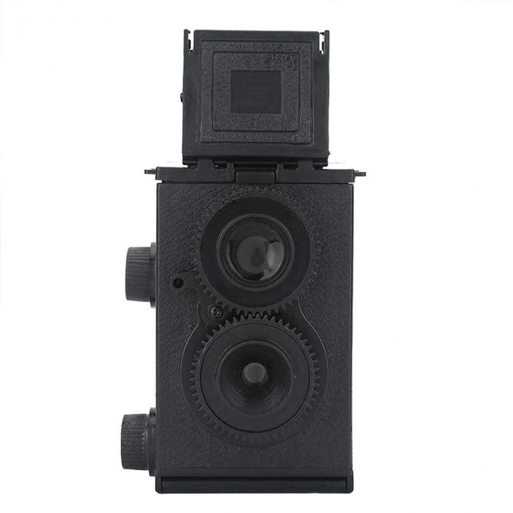 Helilyco para cámara réflex clásica de 35 mm, para cámara compacta portátil vintage para fotografía de película 135, cuerpo ABS con manual para enfoque, negro