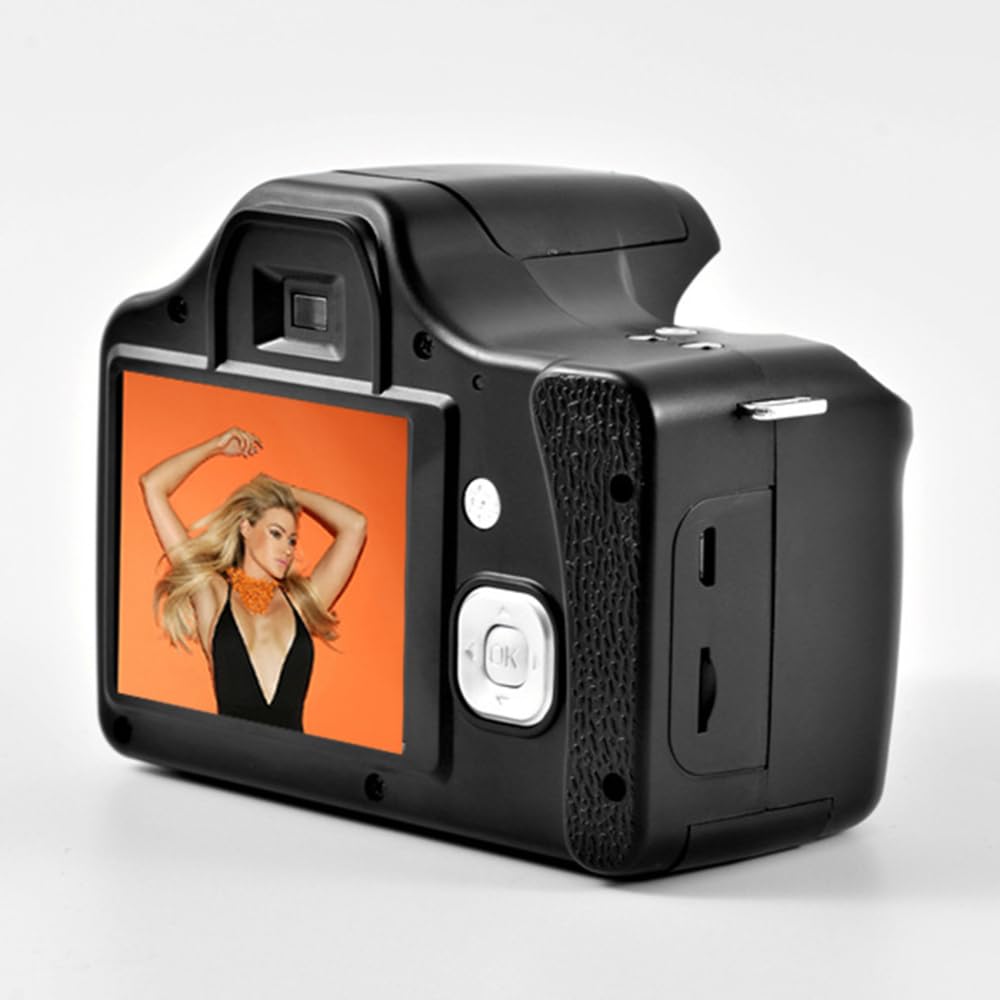 Tluokm Cámara de vídeo Digital, videocámara SLR, grabadora con 24 MP, 18X, Alta definición Digital, 1080 FHD, Pantalla