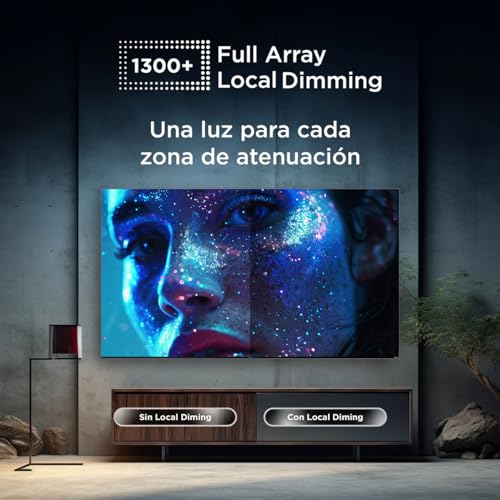 TCL Smart TV Pantalla 65" 65QM741G Google TV QLED -MiniLED | Dolby Vision HDR10 AIPQ 1300 NITZ DLG 240HZ IMAX | Dolby Atmos Virtual X Subwoofer 20W | Quad Core Bezel-Less |Compatible con Alexa