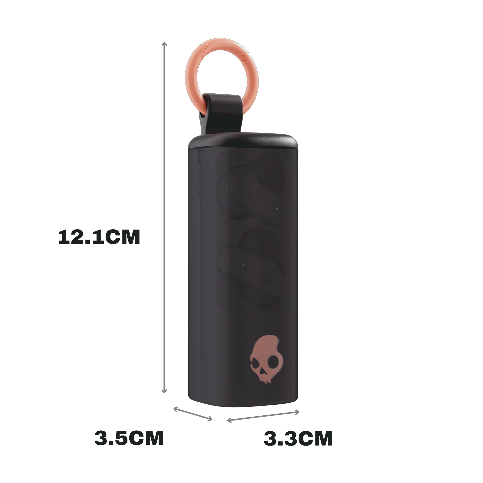 Skullcandy Dime EVO Wireless Earbuds with Clip-Anywhere Case - True Black