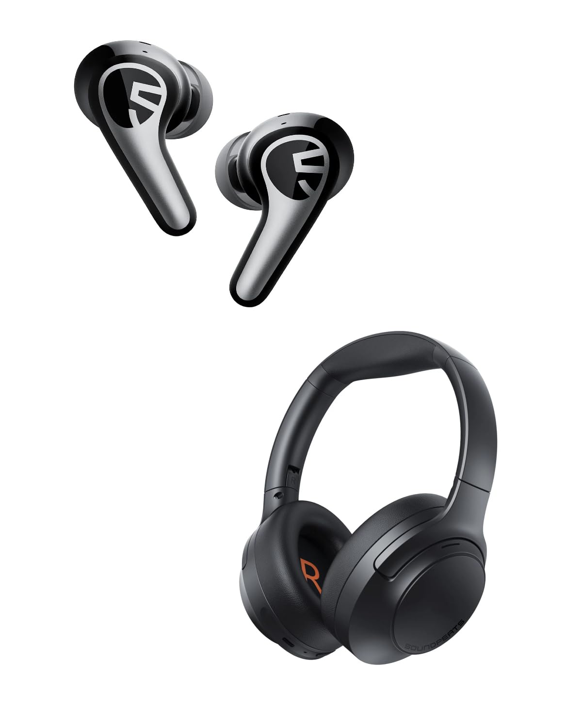 SoundPEATS Cove Pro + C30 Audífonos Inalámbricos Over-Ear e In-Ear Hi-Res, ANC Híbrida Adaptativa, Bluetooth 6.0, Audio Premium