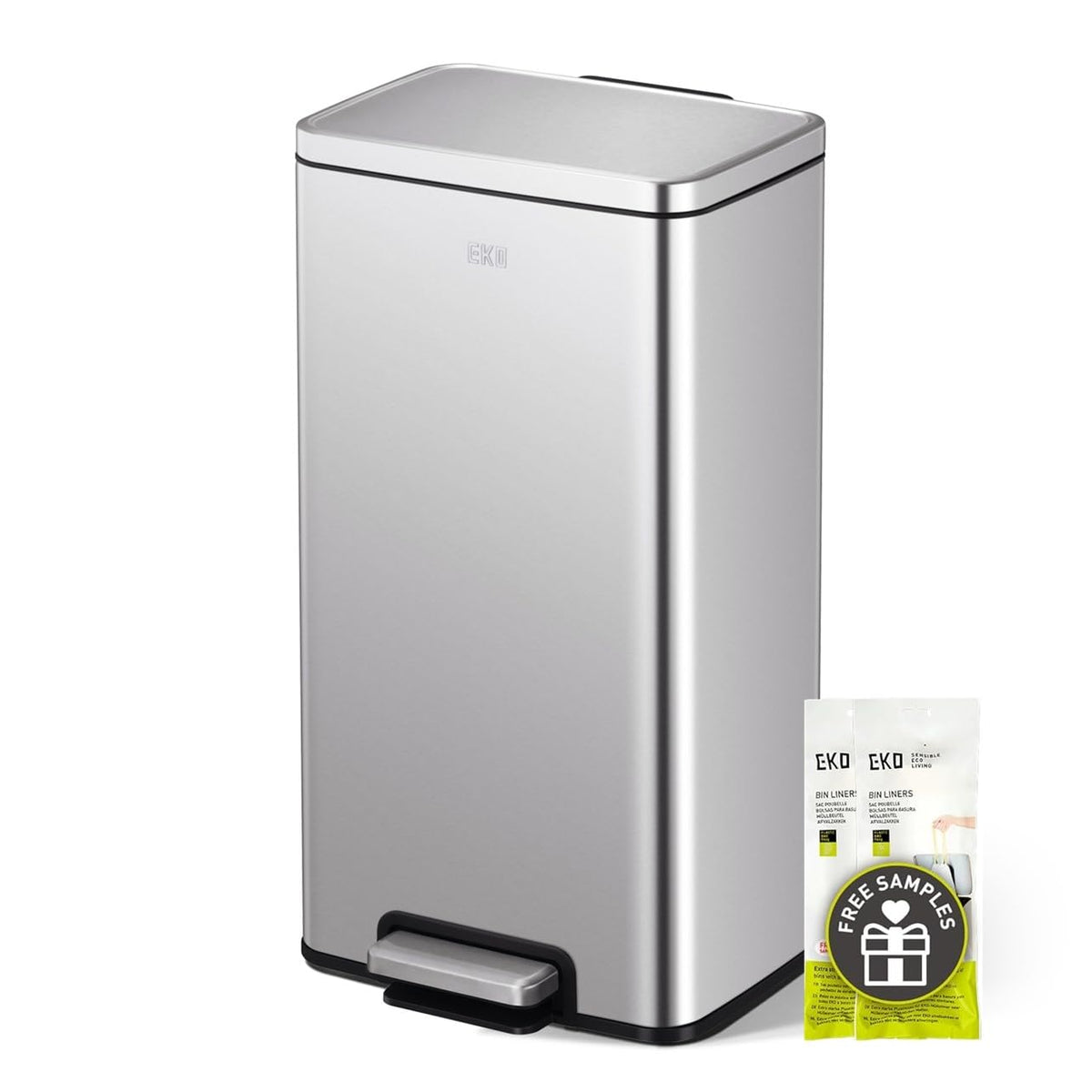 EKO Madison Bote de Basura para Cocina 30 L con Pedal