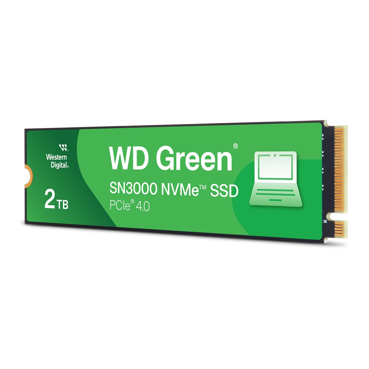 Western Digital 2TB WD Green SN3000 NVMe SSD Interno - Unidad de Estado sólido - Gen4 PCIe, M.2 2280, hasta 5.000 MB/s - WDS200T4G0E