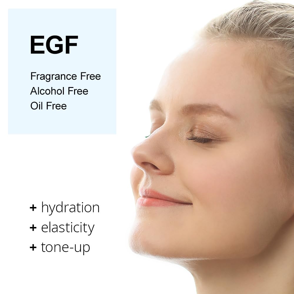 FOREST OF THE BORGES'S Suero EGF con factor de crecimiento epidérmico, 1,7 onzas líquidas/50 ml, ingredientes cosméticos para el suero facial, suero para la piel, factor de crecimiento EGF coreano, EGF, abundante después