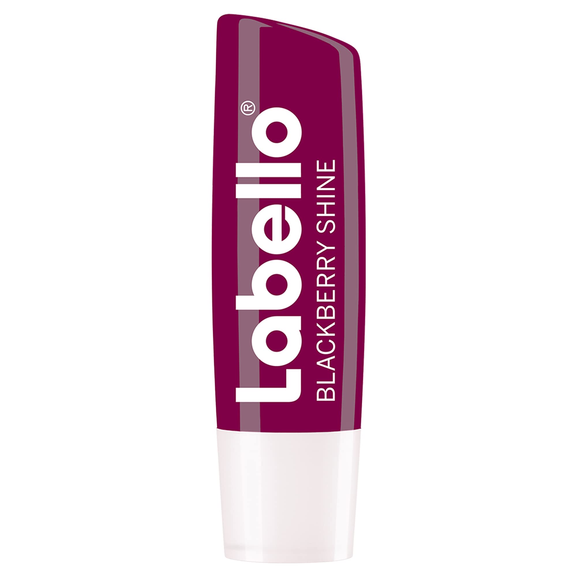 LABELLO Bálsamo labial con color Mora (4.8g) protector labial con Vitamina E libre de aceites minerales 24 horas de humectación