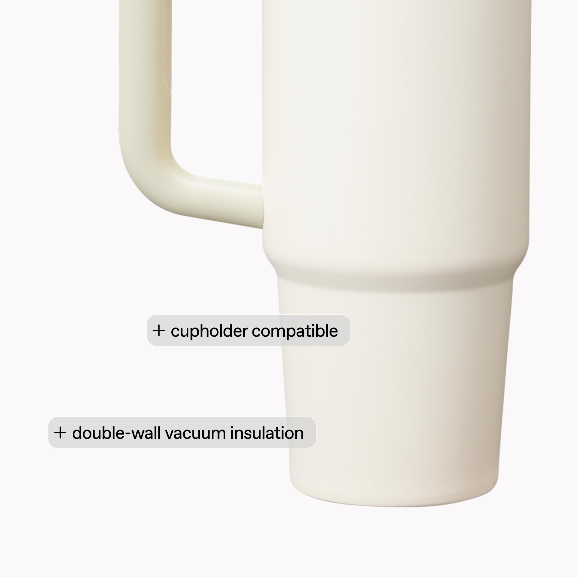 Stanley Quencher H2.0 - Vaso con asa y pajilla de 30 onzas, tapa Flowstate de 3 posiciones, compatible con portavasos para viajes, acero inoxidable con aislamiento, libre de BPA, crepúsculo estriado