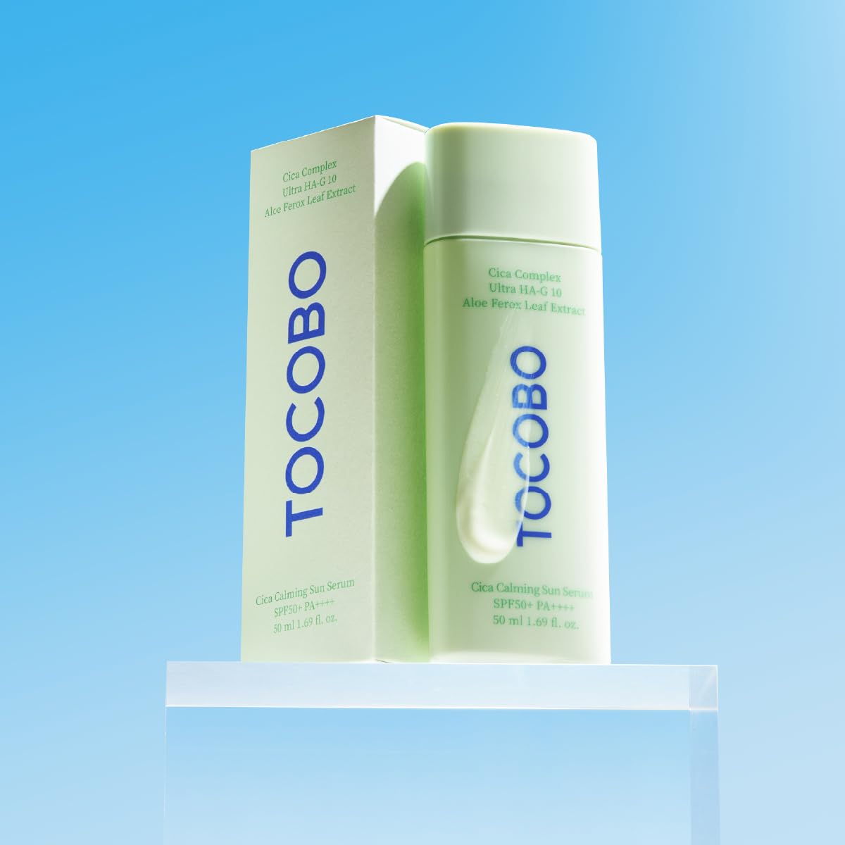 TOCOBO Cica Calming Sun Serum SPF50+ PA++++ 50 ml Protector Solar Facial Calmante e Hidratante