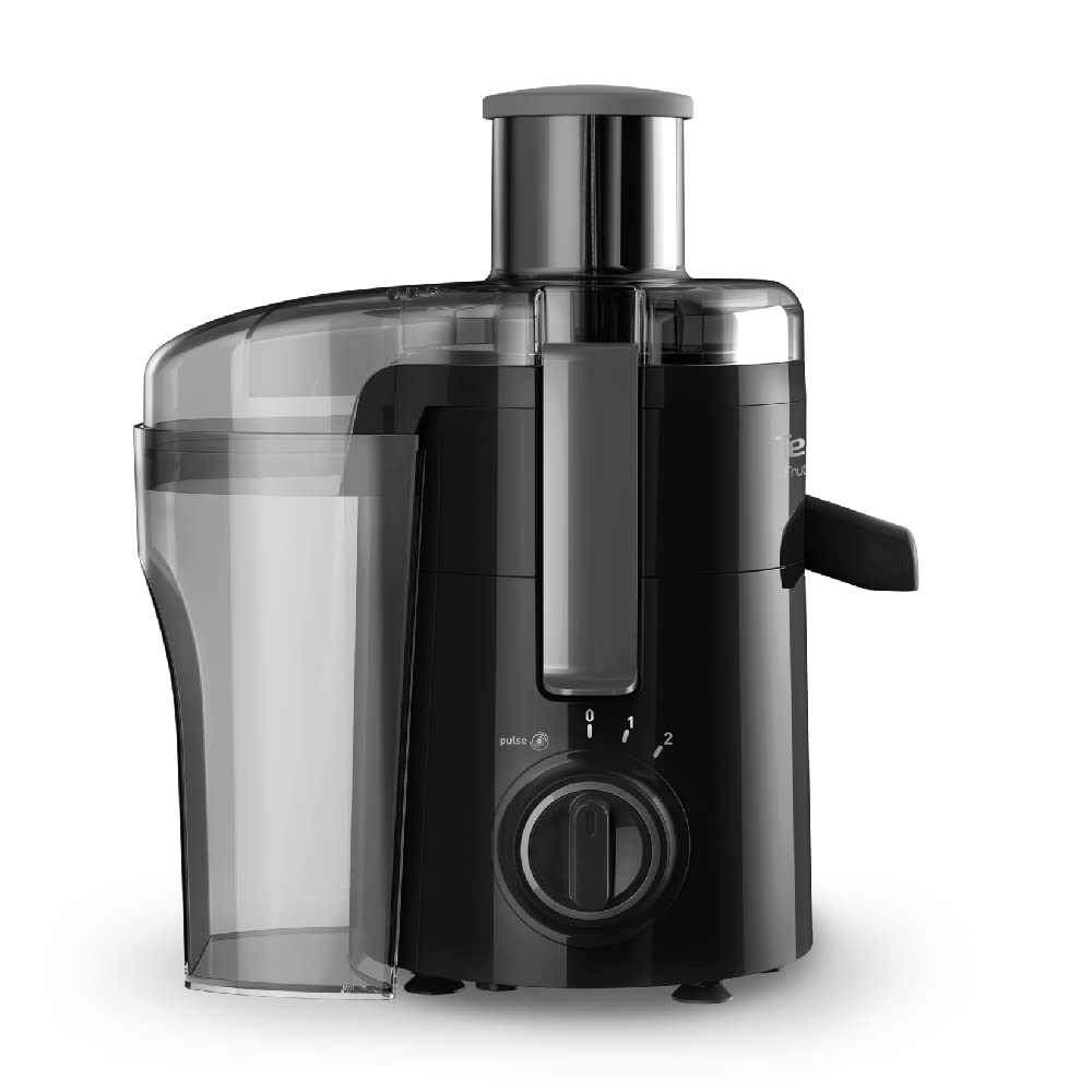 T-fal Extractor de Jugo Frutelia Plus ¡Jugos recién hechos a diario y sin esfuerzo! Obtén lo mejor de las vitaminas y minerales de cada fruta o verdura. Capacidad de 950 ml ZE3708MX