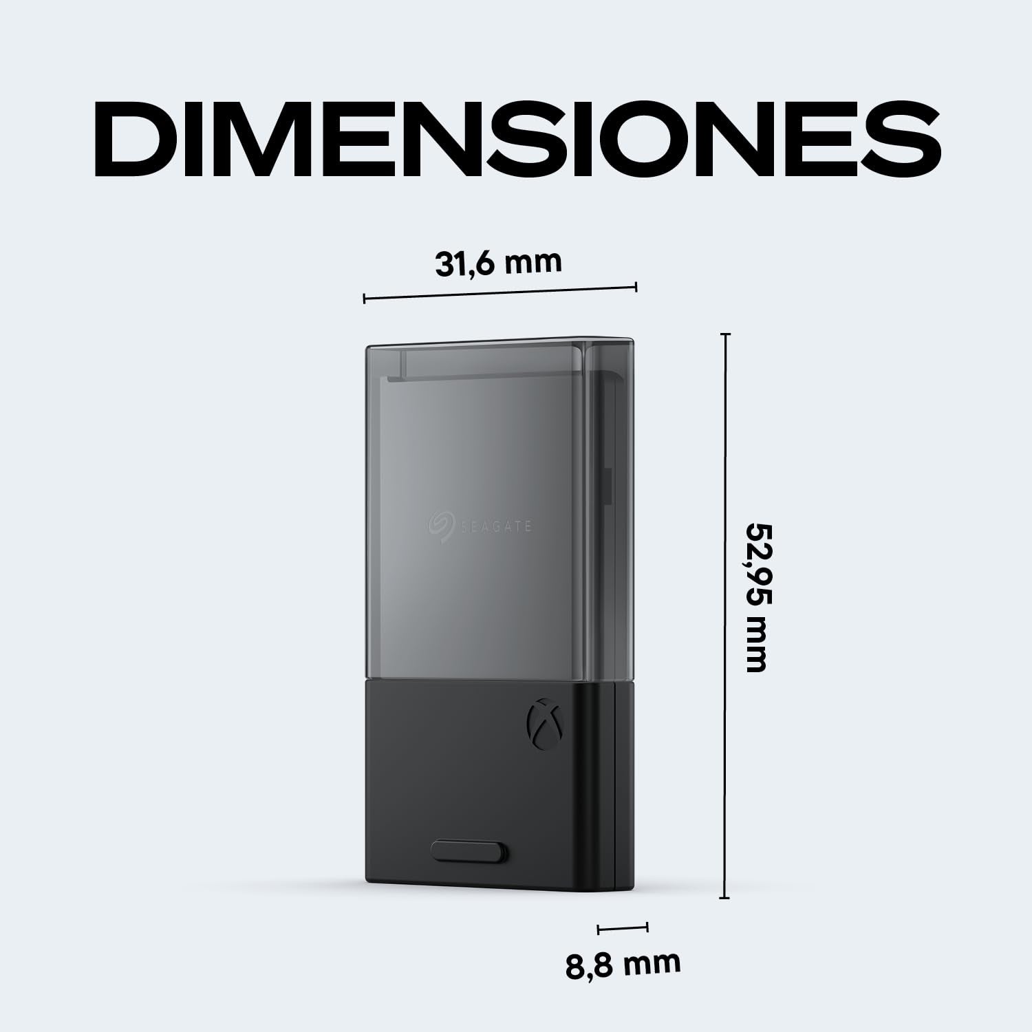 Seagate Tarjeta de expansión de Almacenamiento para Xbox Series X|S 2TB Unidad de Estado sólido - SSD de expansión NVMe para Xbox Series X|S (STJR2000400)